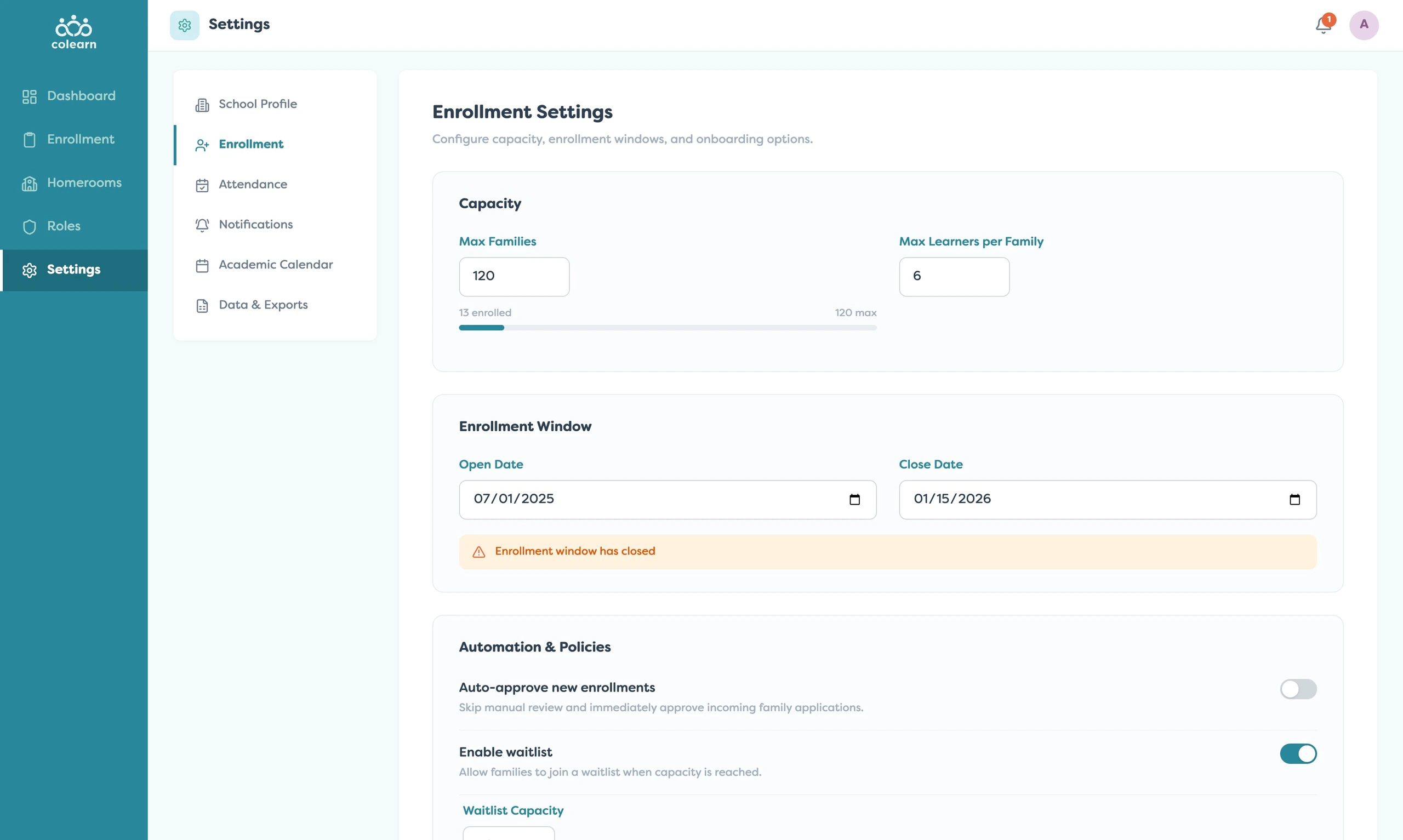 colearn admin 12