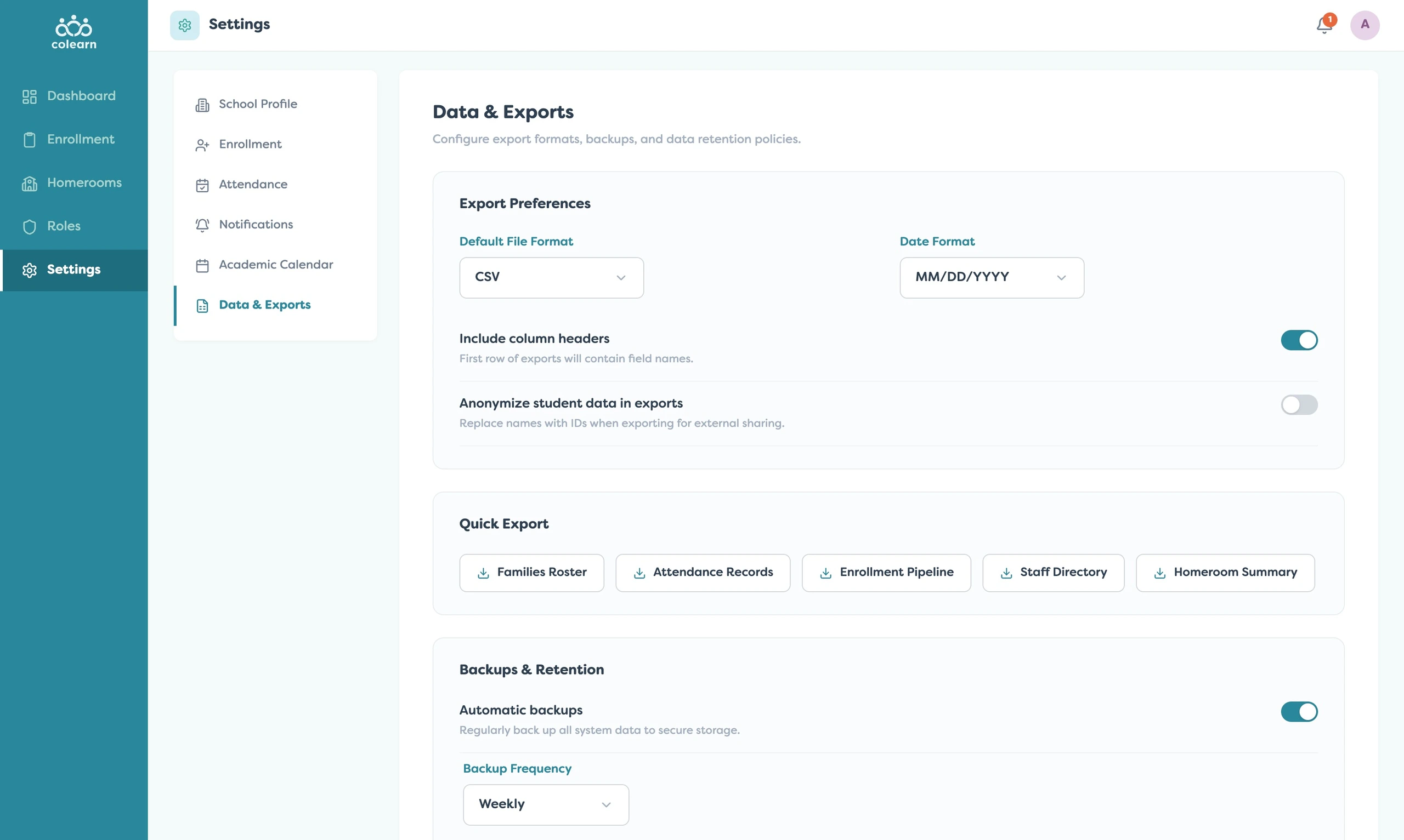 colearn admin 16