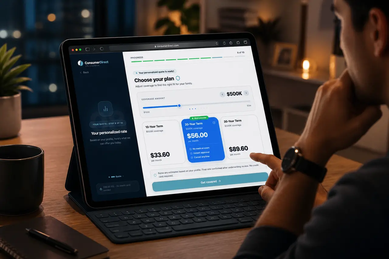 Consumer-Direct - Life Insurance hero image